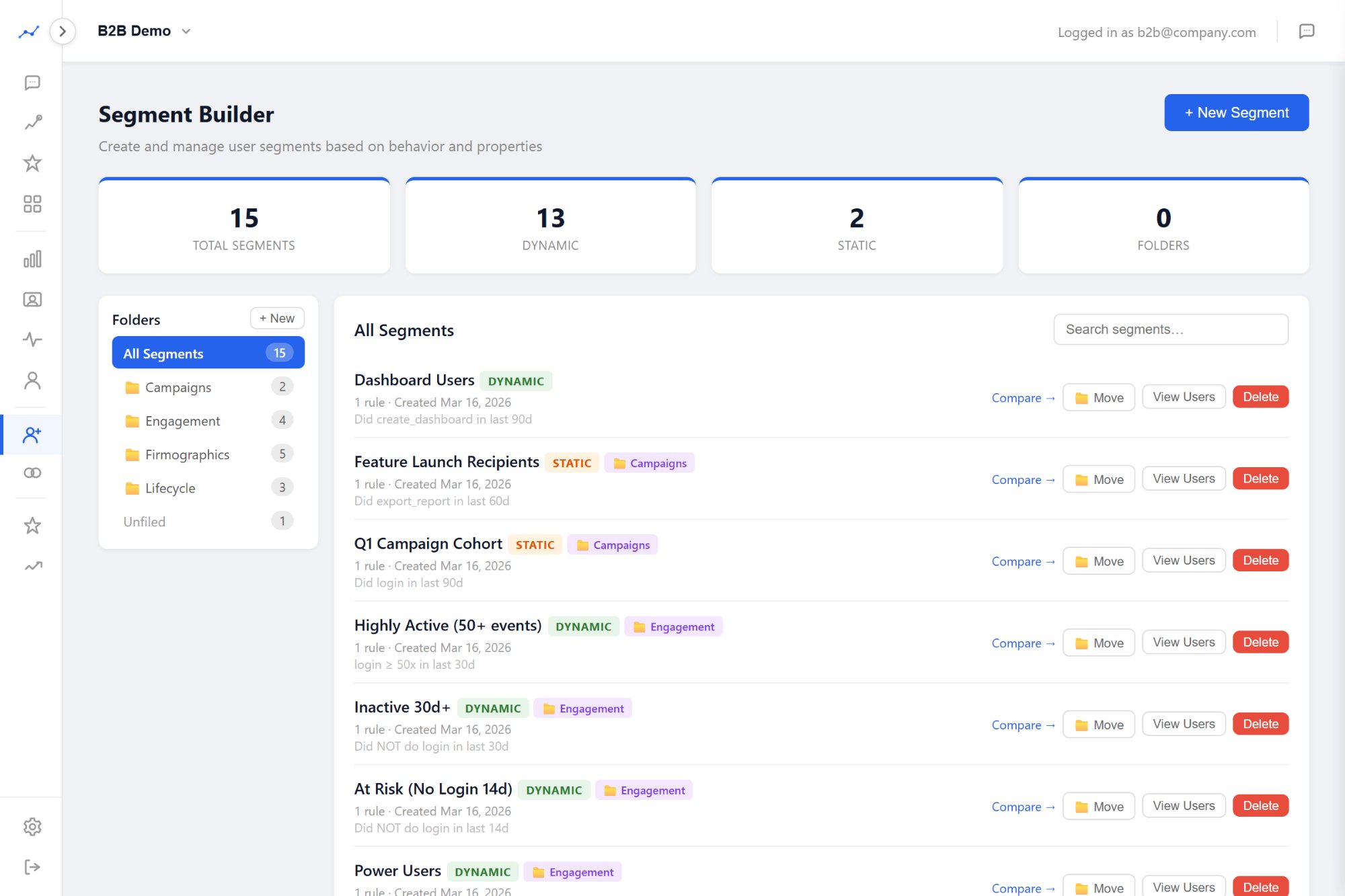 Prody Segment Builder with folders